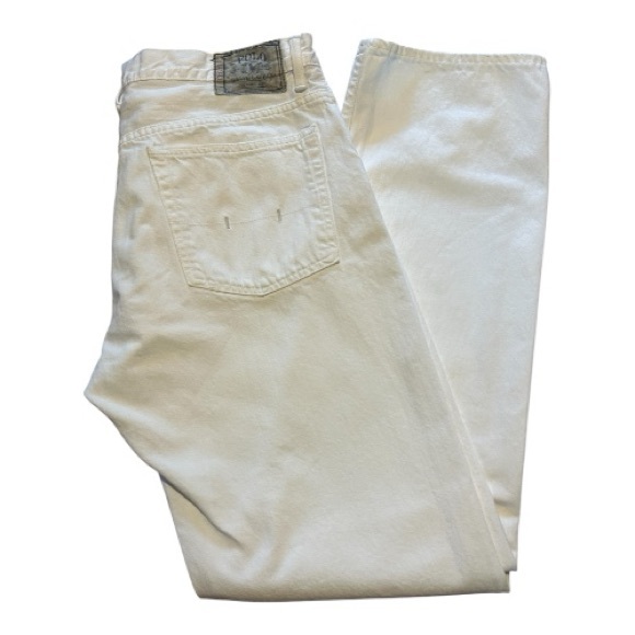 Polo Ralph Lauren Men’s Hudson White Vintage jeans. 36x 34 - Picture 2 of 7